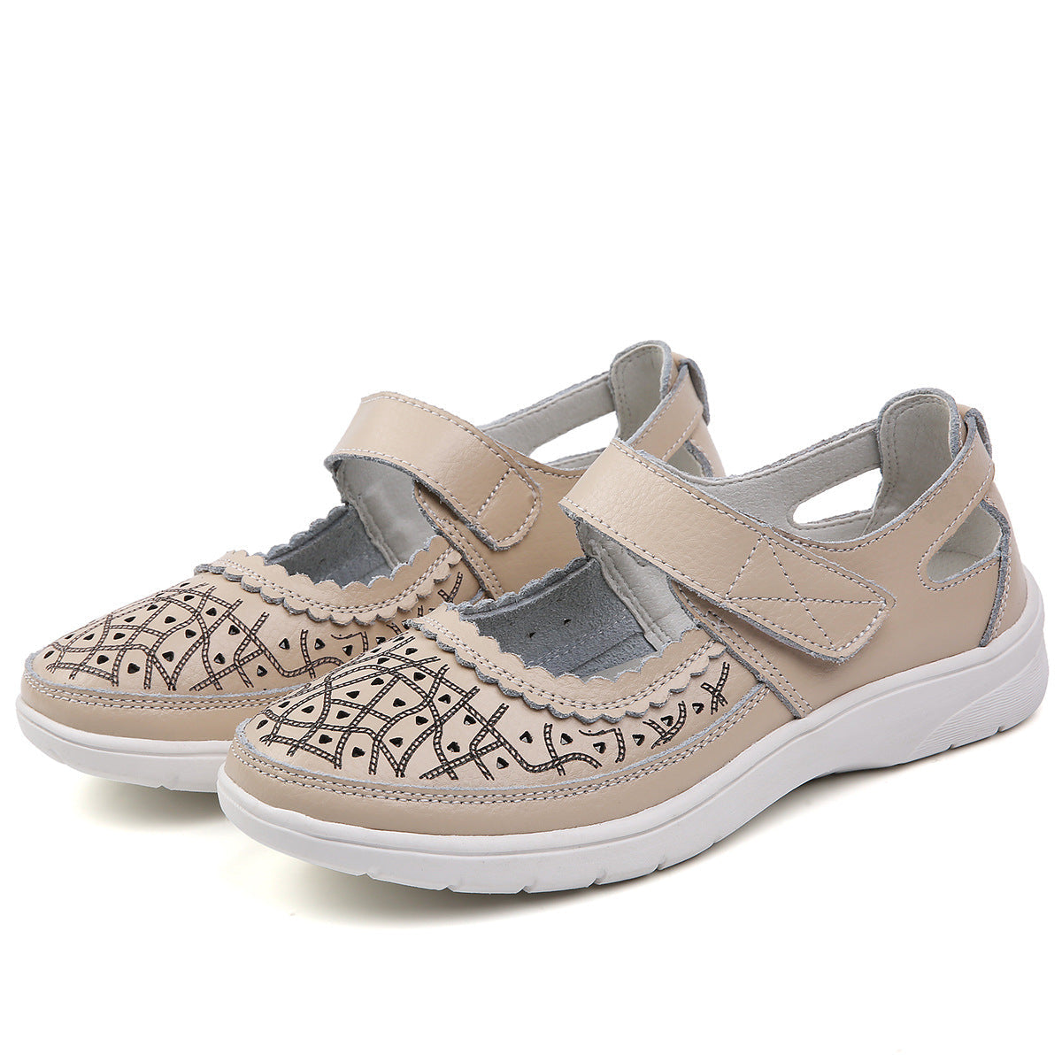 Belifi Cutout Comfort Soft Sole Casual Shoes