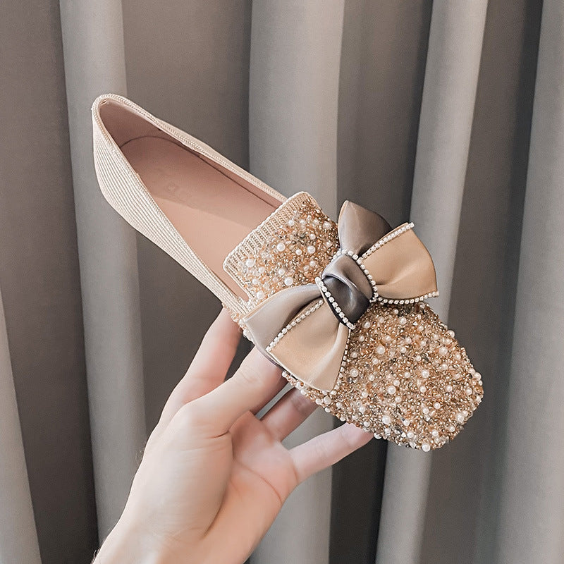 Belifi Gentle Flat Rhinestone Shoes