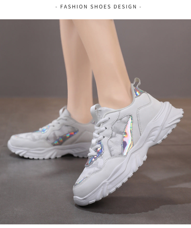 Belifi Breathable Mesh Platform Sneakers