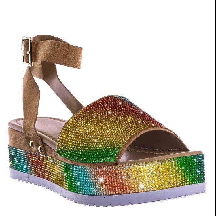 Belifi Rhinestone Buckle Fashion Belifi Rhinestone Buckle Fashion Sandals