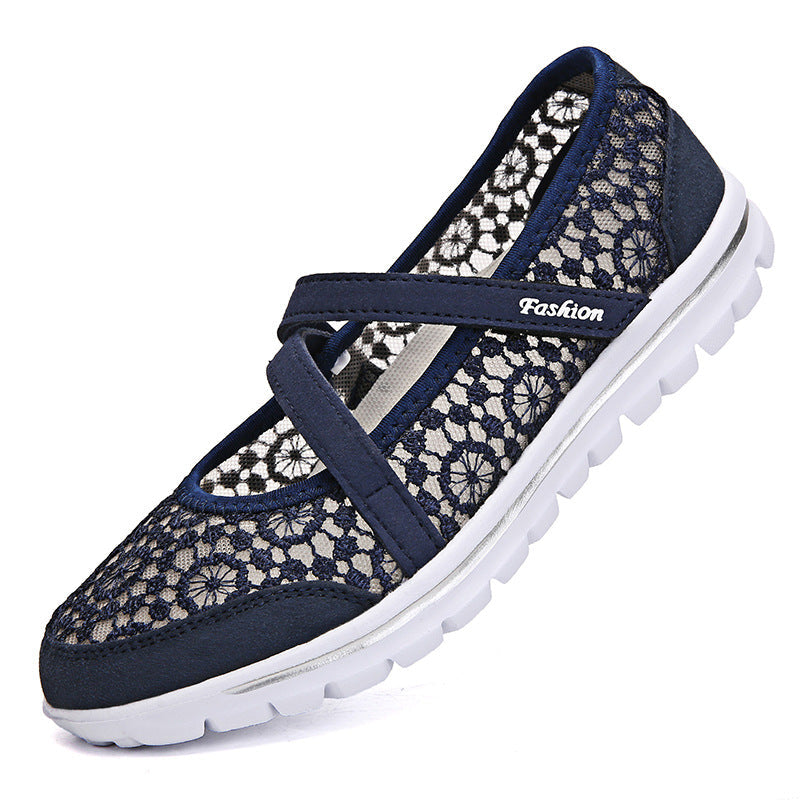 Belifi Lace Breathable Casual Flat Shoes