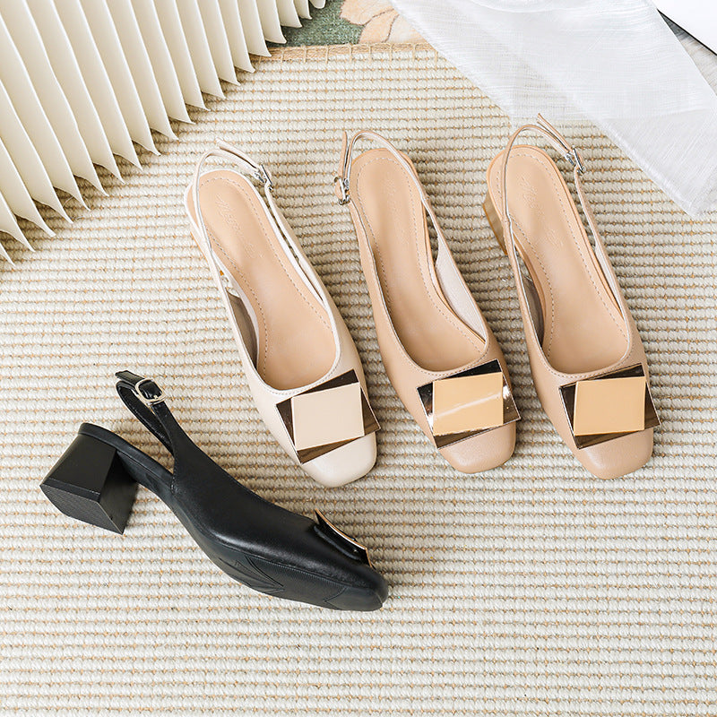 Belifi Parisian Duo-Buckle Elegance Sandals