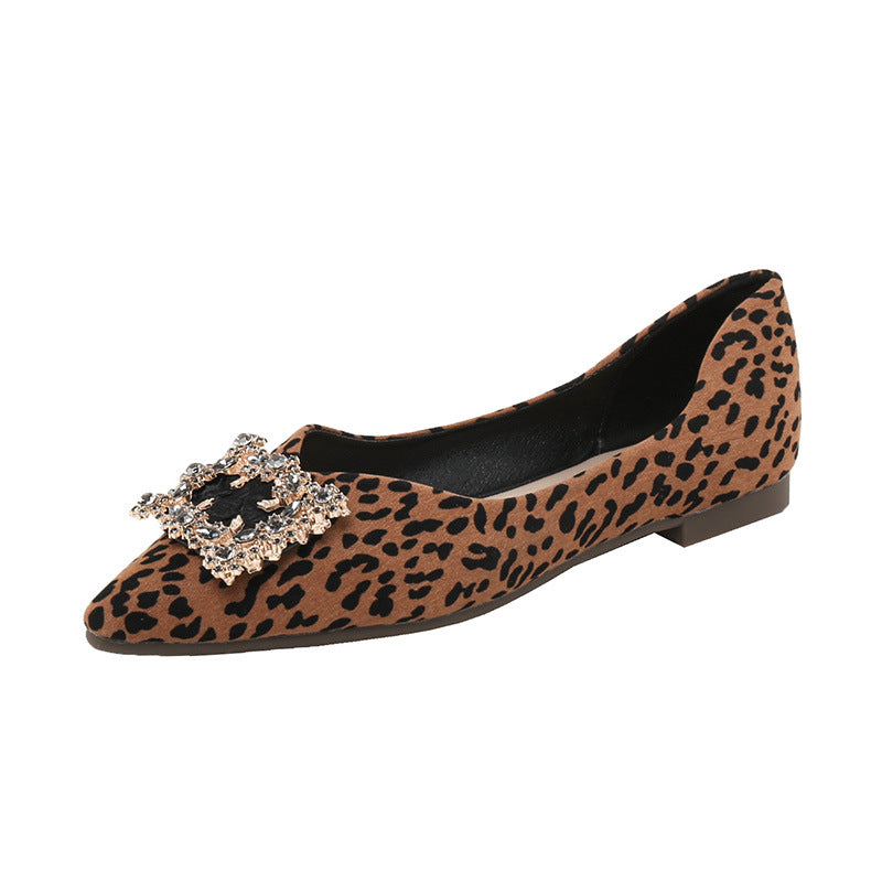 Belifi Leopard Luxe Geometric Gems Loafers