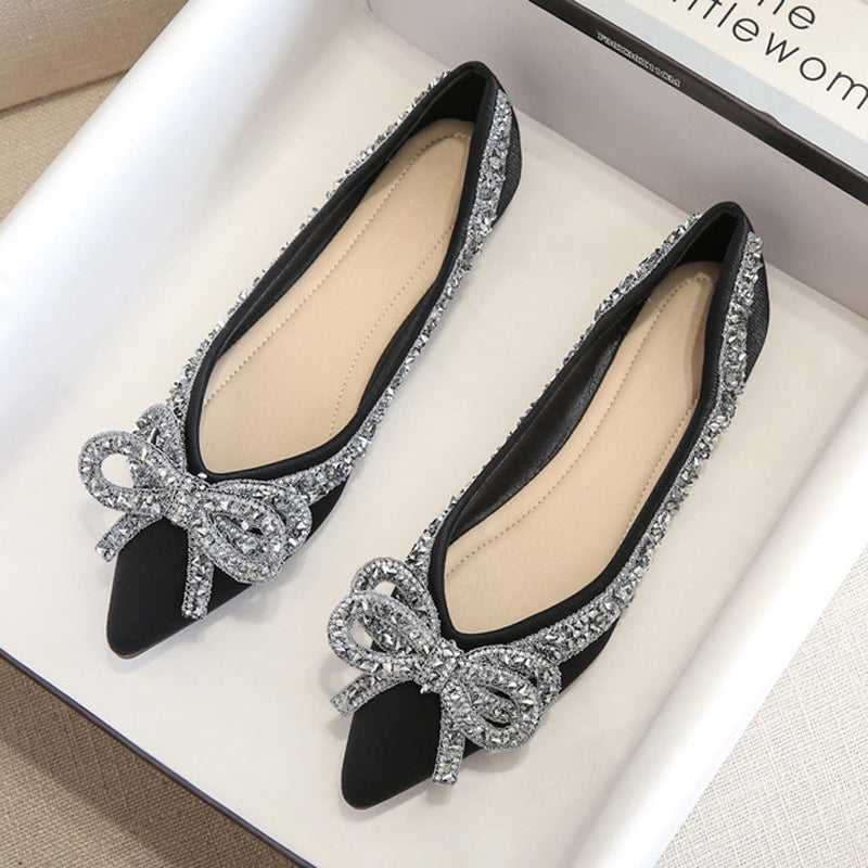 Belifi RhinestoneCasual Comfort Dressy Flats For Wedding Bling Diamonds Bridal Shoes