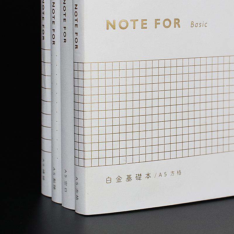 Note Basic Platinum Dotted Notebook