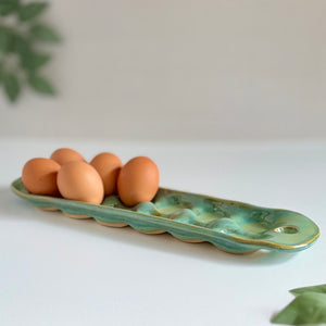 Turquoise Egg Crate - Glaze On Studio