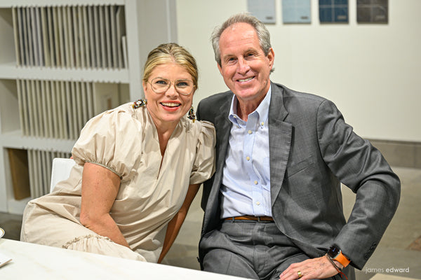 Designer Denise McGaha and MATERIAL President & CEO Tim Roberts