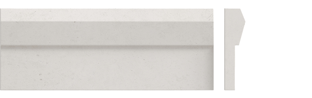 Craftsman Crown Moulding in White Limestone