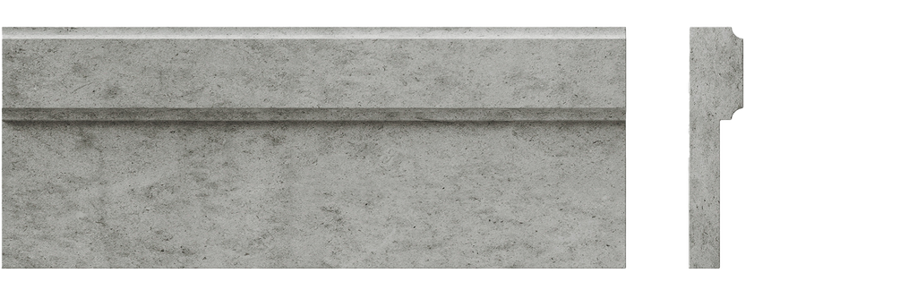 Mid-Century Crown Moulding in Charcoal Limestone