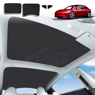 Tesla Model Y Glass Roof Sun Shades Accessories Sunroof Mesh Blind Top  Sunshade UV Heat Insulation Film 2022-2023