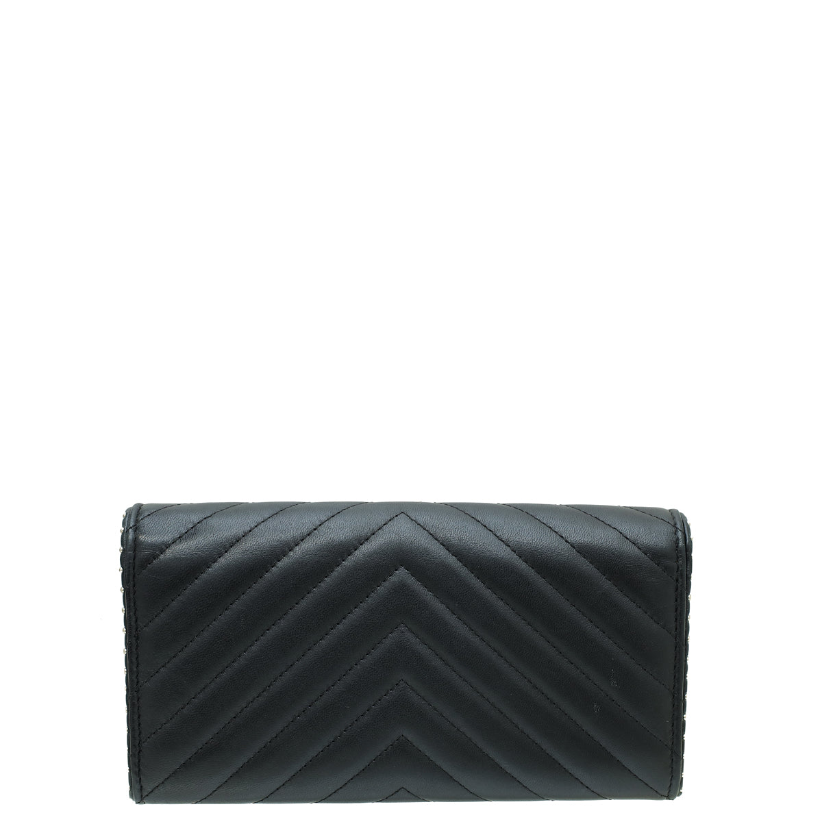 Chanel Black L Gusset Flap Wallet THE CLOSET