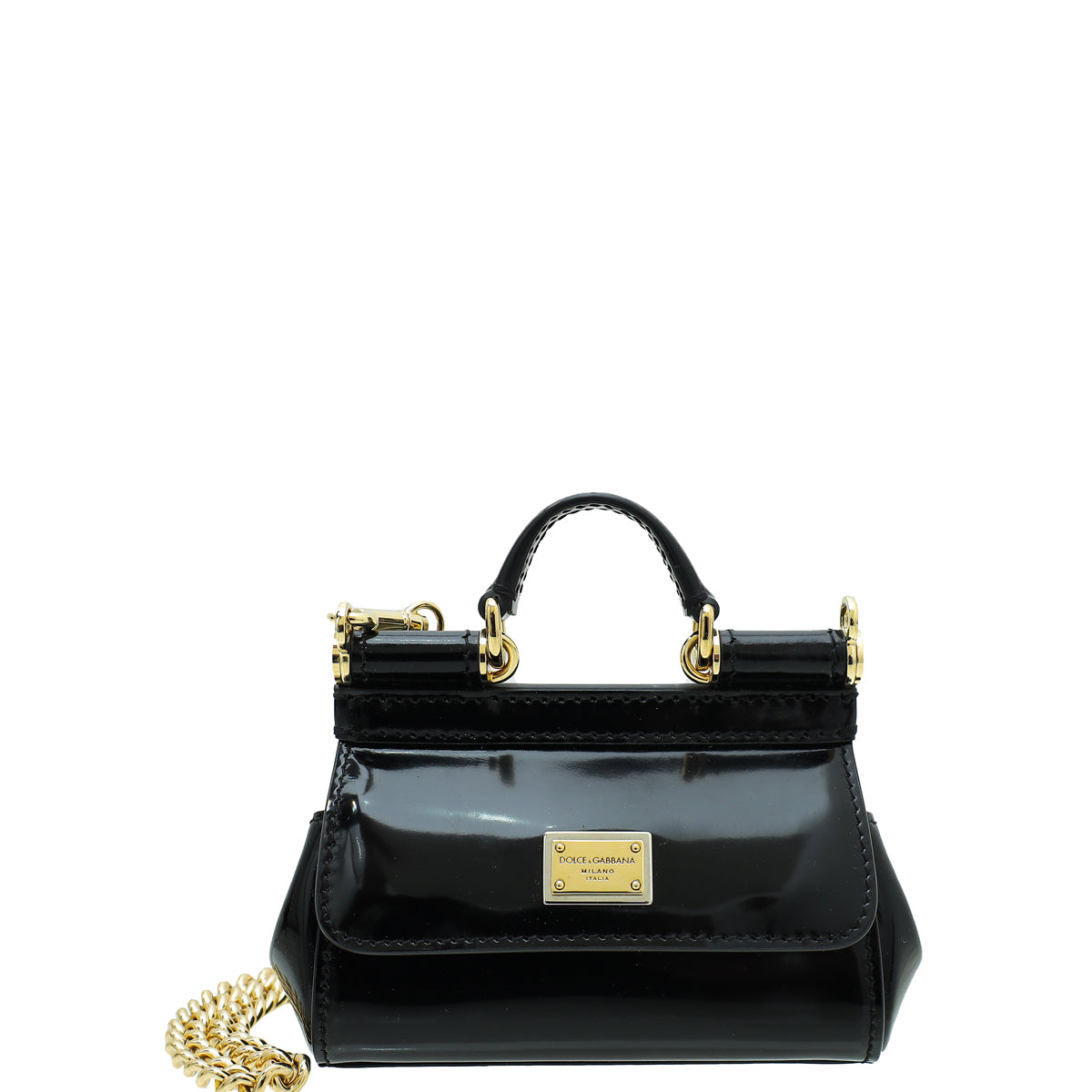 Elongated Sicily handbag in Black