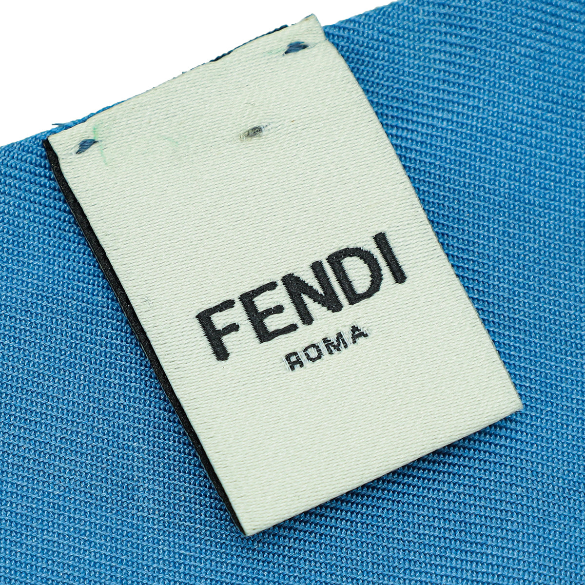 Fendi Blue Multicolour Wrappy Silk Bandeau – The Closet