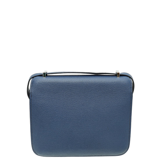 Hermes Bleu Brighton Constance Mini 18 Chevre Mysore Bag – The Closet