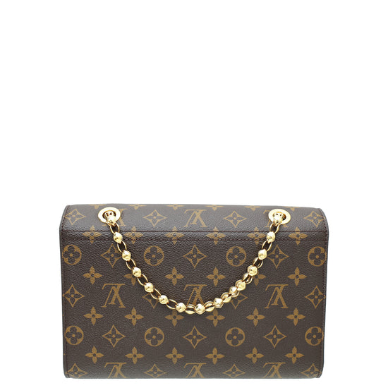 Louis Vuitton Monogram Canvas Aurore Leather Victoire Chain Bag at