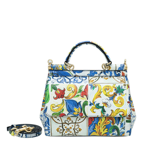 Dolce & Gabbana Multicolor Sicily Printed Small Bag – The Closet