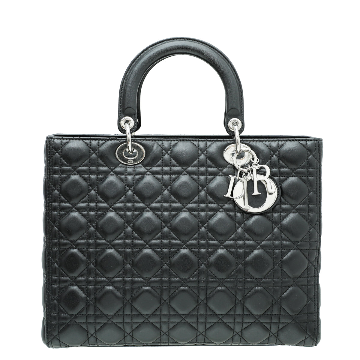 Christian Dior Black Lady Dior Large Bag – The Closet