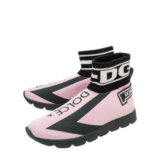 Dolce & Gabbana Bicolor Socks Trainer Kids Mesh Sneaker 35 – The Closet