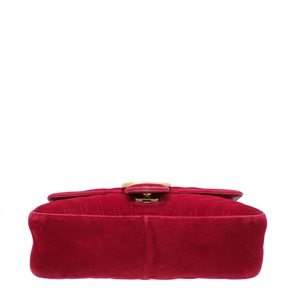 Gucci Red GG Velvet Marmont Small Bag – The Closet