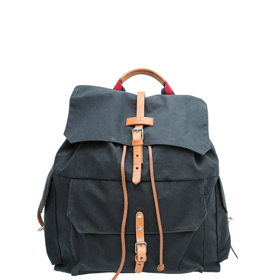 Gucci Navy Blue Large Backpack Bag – The Closet