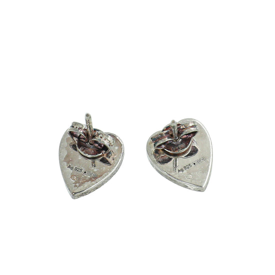 Gucci Silver Trademark Heart Earrings – The Closet