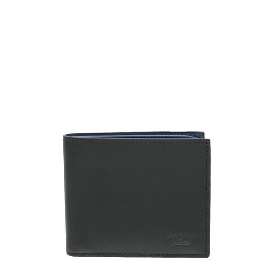 gucci black logo bifold wallet