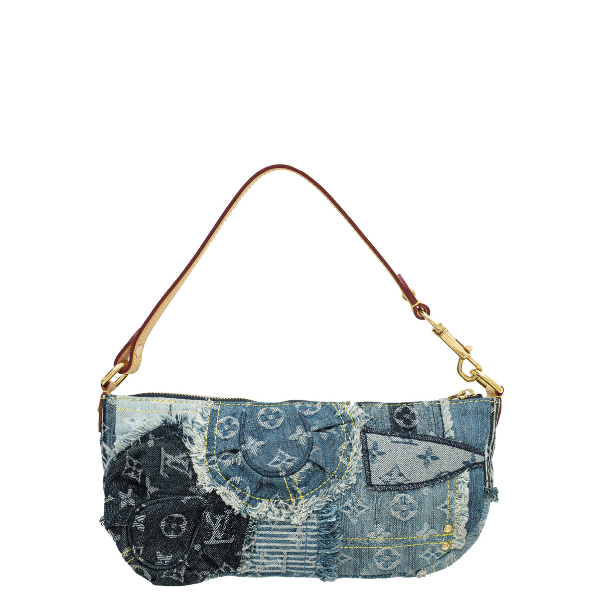 Louis Vuitton Grey Monogram Denim Patchwork Bowly Gold Hardware, 2007  Available For Immediate Sale At Sotheby's