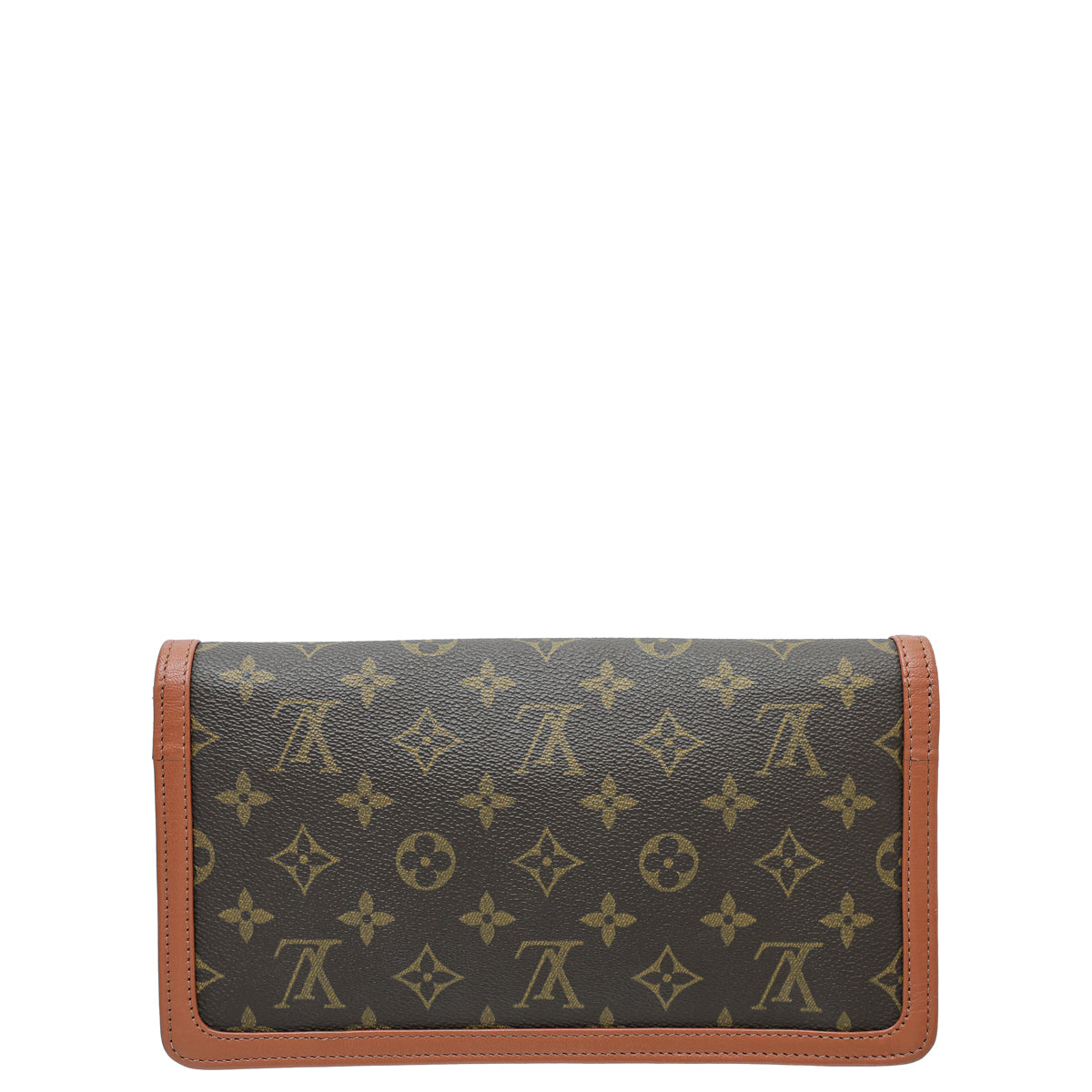 Louis Vuitton Monogram Brown Dame Gm Clutch The Closet 