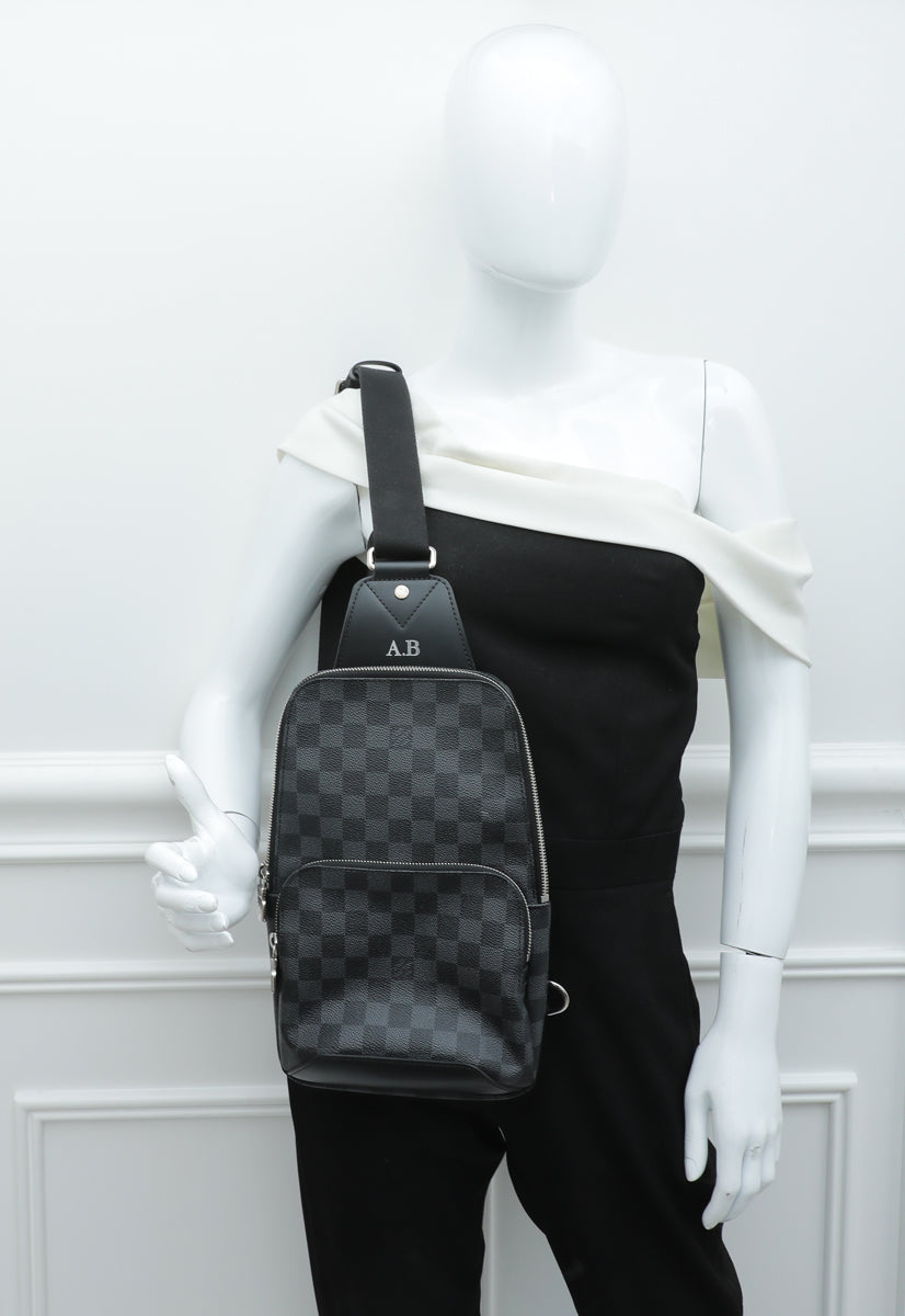 Louis Vuitton Avenue Sling Damier Graphite Satchel Bag