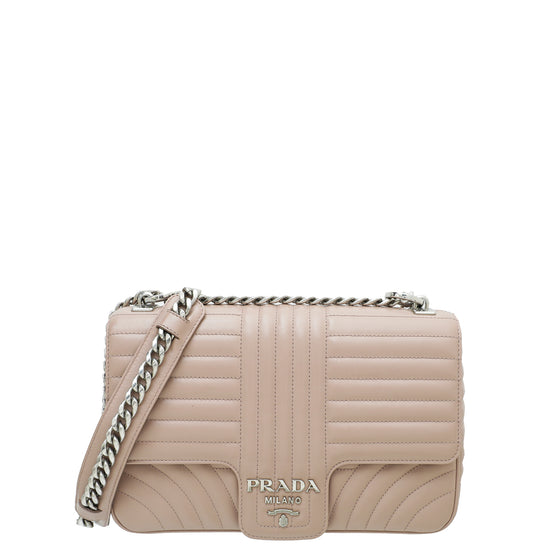 Prada Bicolor Diagramme Flap Large Bag – The Closet