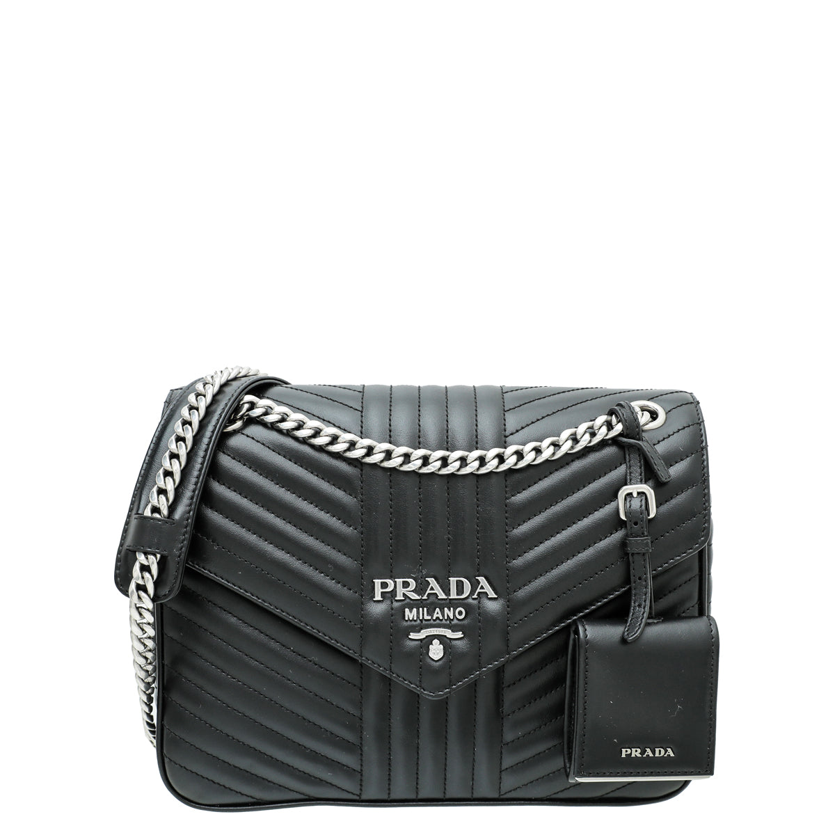 Prada Black Diagramme Shoulder Bag – The Closet