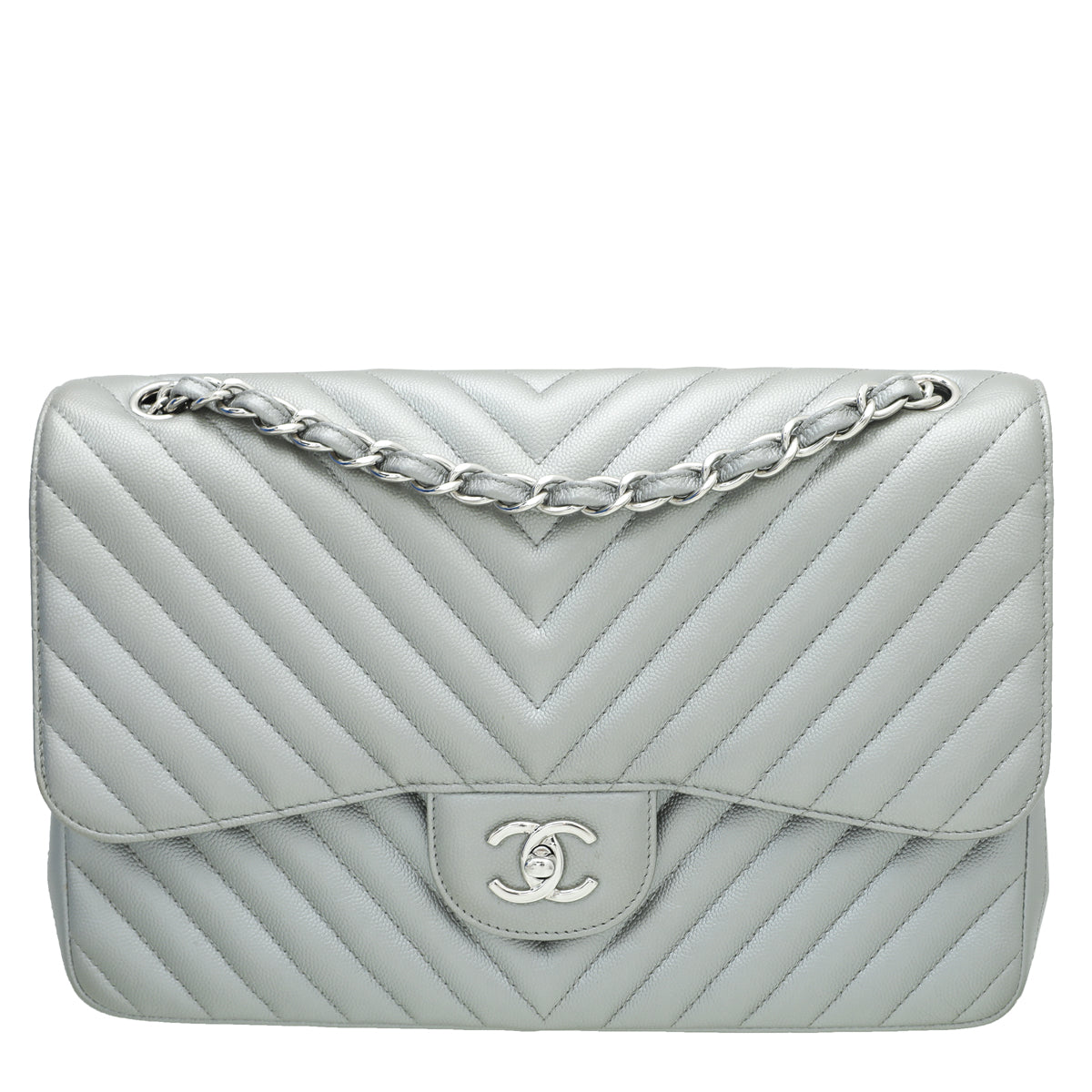 Chanel Pink Quilted Chevron Leather Classic Medium Double Flap Bag  Chanel   ArtListings