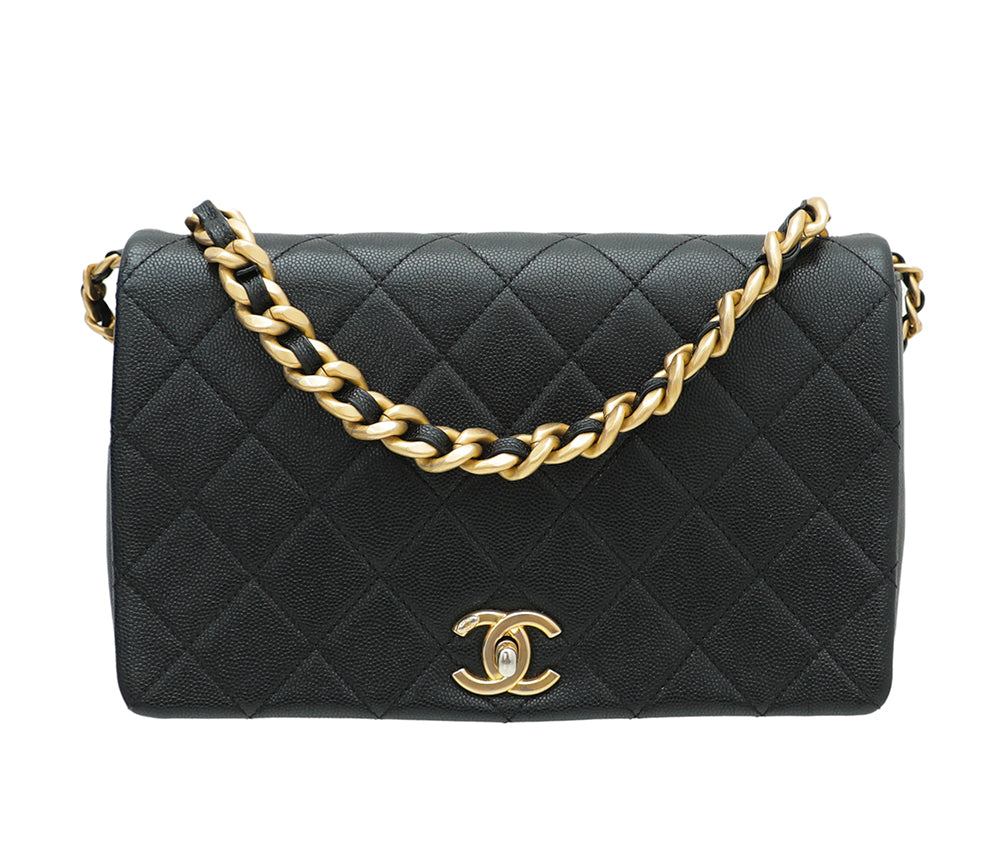 Chanel Chain Handle CC Flap Bag Quilted Caviar with Studded Detail Small at  1stDibs  chanel chain handle flap bag chanel bag with chain handle chanel  chain handle bag