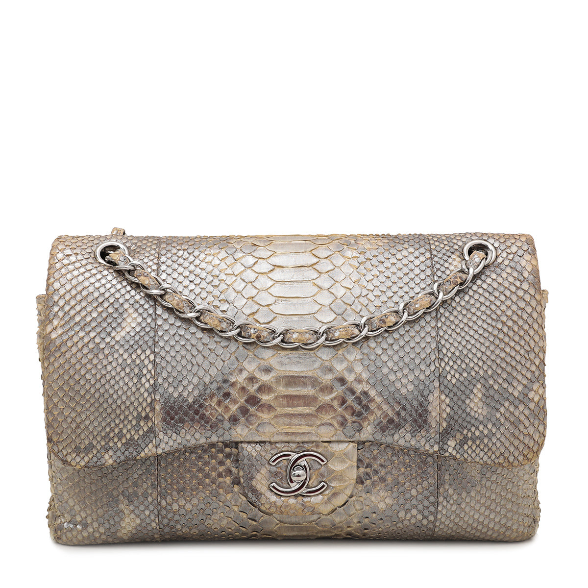 Chanel Classic Double Flap Python Bag  Prestige Online Store  Luxury  Items with Exceptional Savings from the eShop
