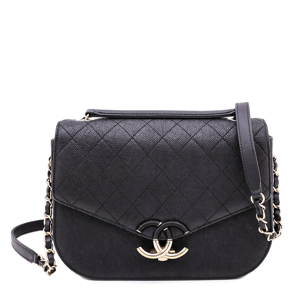 Chanel Black Coco Cuba Top Handle Medium Flap Bag – The Closet