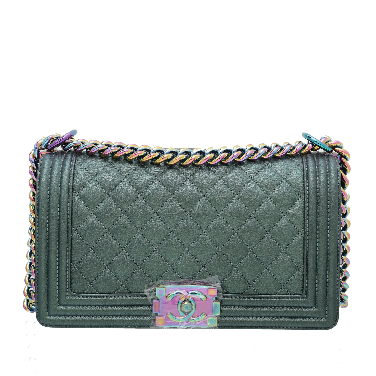 CHANEL Rainbow Small Quilted Caviar Le Boy Bag Spring 2018  Bukowskis