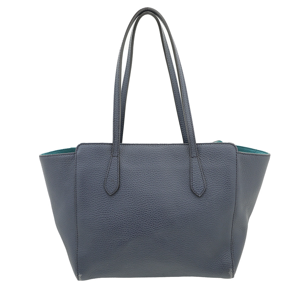 Gucci Blue Swing Small Tote Bag – The Closet
