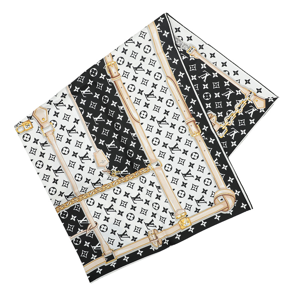 folkeafstemning tromme Amorous Louis Vuitton Bicolor Monogram Confidential Square Silk Scarf – The Closet