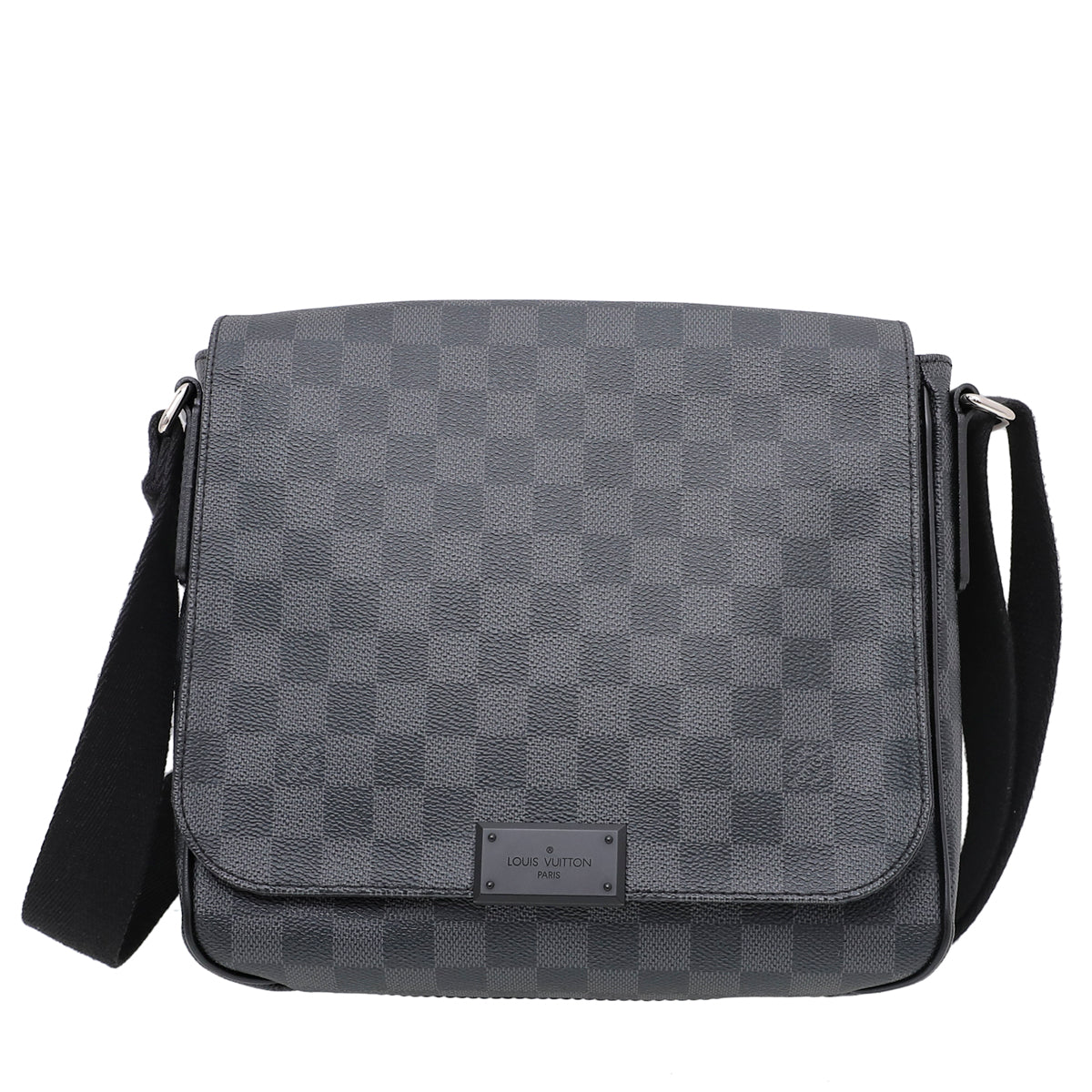 Louis Vuitton LV PM District Messenger Bag Monogram Eclipse Black Canvas  Leather Luxury Bags  Wallets on Carousell