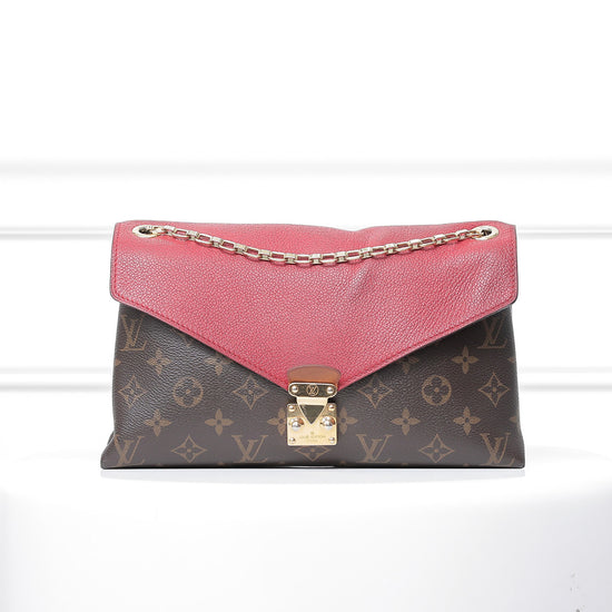 M41200 Louis Vuitton Pallas Chain Shoulder Bag-Wine Red