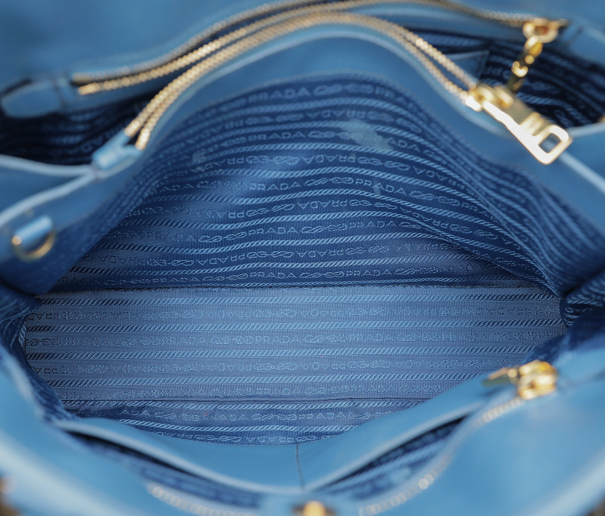 Prada Blue Open Promenade Tote Bag – The Closet