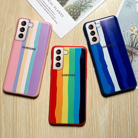 Silicone Case Rainbow Samsung Galaxy S22 Ultra