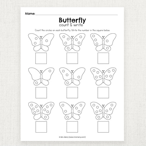 Butterfly Printable Activities – Mrs. Merry