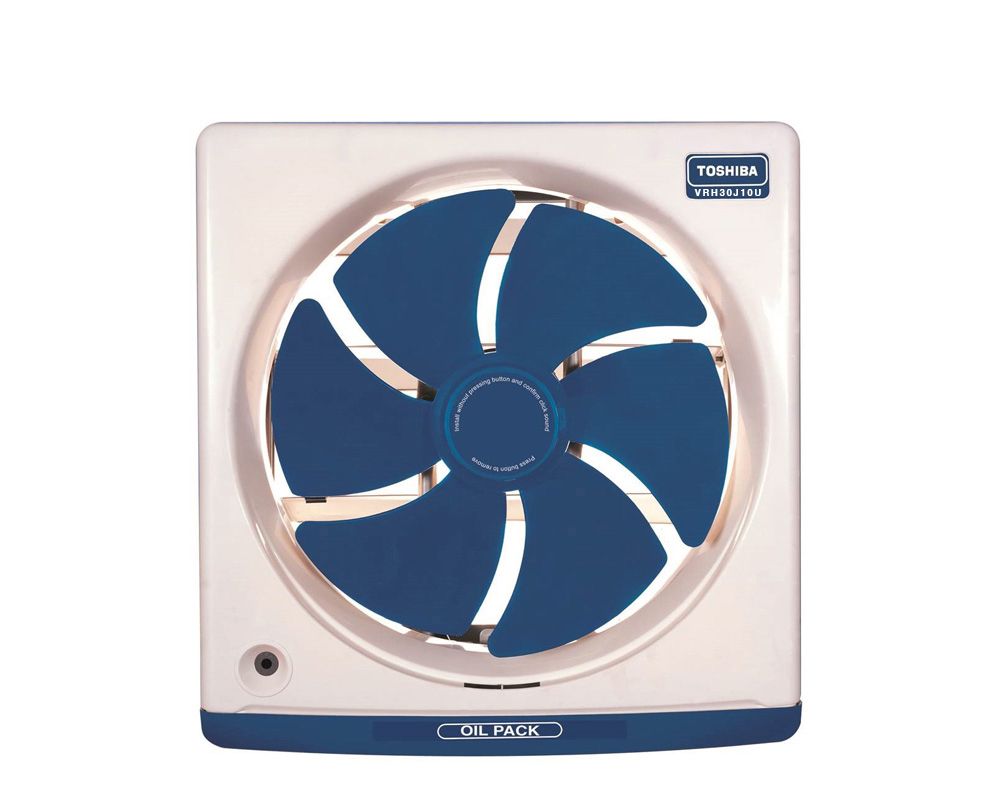 TOSHIBA Kitchen Ventilating Fan 30 cm, Oil Drawer, Blue Or Off White V Electronic House