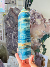 Load image into Gallery viewer, Blue Onyx Tower (Blue Banded Calcite) XL 2
