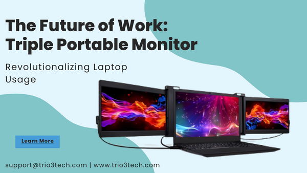 Triple Portable Monitor for Laptop