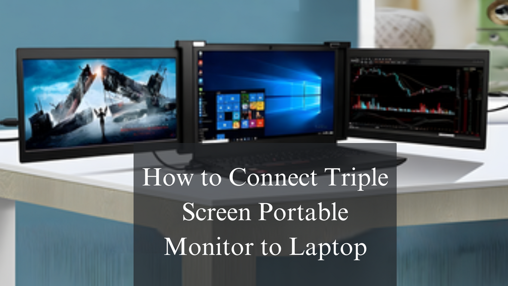 Triple Screen Portable Monitor for Laptop