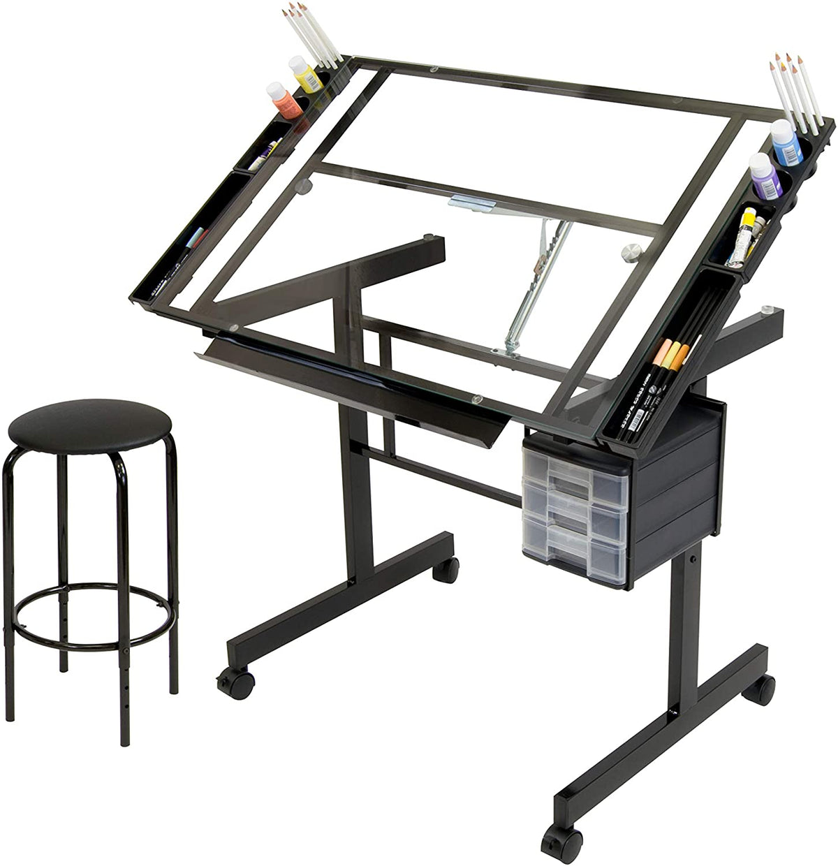 Elite Drawing Desk Adjustable Drafting Desk Drawing Craft Station ...