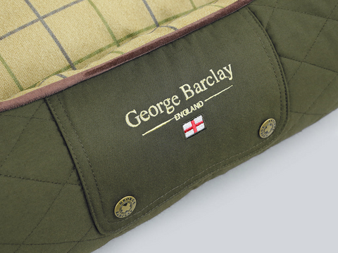 George Barclay Country Box Bed - Olive Green Dog Bed