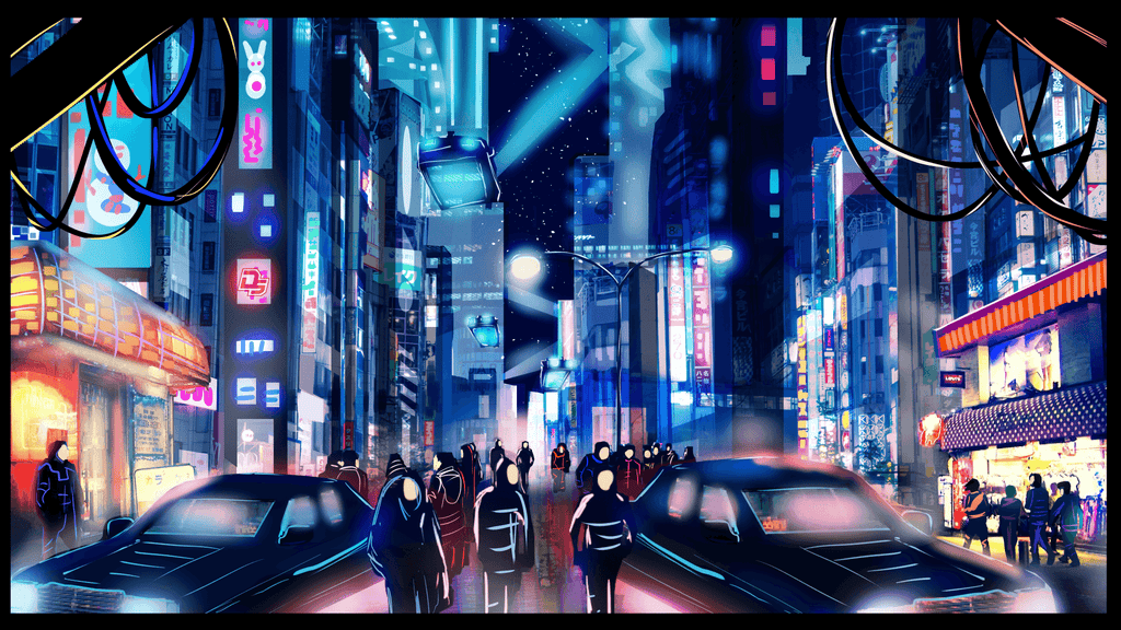 cyberpunk theme